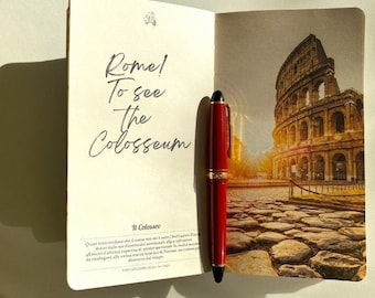 Italy notebook, Italy photo Journal, Italy inspired gift, Adventure Sketchbook, Italy travel diary, Italy traveller journal