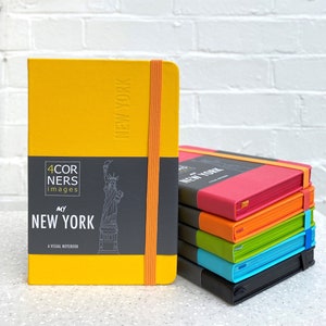 Hardcover New York travel notebook, inspirational New York travel gift, Big Apple Adventure Sketchbook, New York City traveller Journal