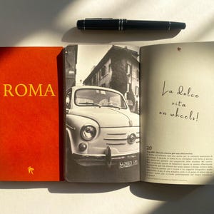 Rome Italy Travel Journal Notebook, Rome Travel Gift, Inspirational Diary Sketchbook illustrated with Photographs, Italy Gifts