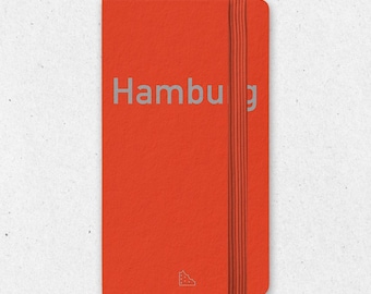 Hamburg Travel Journal Notebook, Hamburg Travel Gift, Inspirational Diary Sketchbook illustrated with Photographs, German Gifts