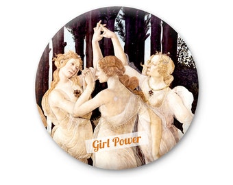 Girl power fridge magnet, unique motivational and fun fridge magnets with photo, inspirational cute gift refrigerator magnet