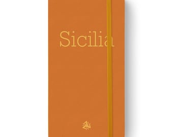 Sicily Notebook, inspirational travel gift for Sicily fan, Sicily Adventure Sketchbook, travel journal gift, Sicily traveller Journal