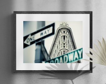 Stampa fotografica fine art Flatiron New York, fotografia di viaggio a New York, NY Wall Art, regalo di New York City, iconica architettura di New York da vicino