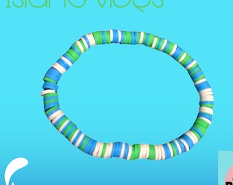 Bracelet Island Vibes - Bijoux en perles tropicales, Beachy, Bracelet bohème, Handmaed inspiré de l'océan, été, cadeau pour elle, ado, été,