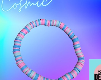 Bracelet cosmique - Bracelet de perles célestes, galaxie, cadeau astrologie, kawaii, été, cadeaux pour adolescents, bohème, ambiance océan, festival, amitié