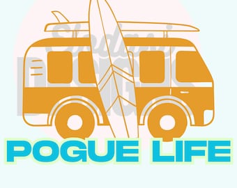 4 Pogue Life PNG | Téléchargement numérique inspiré d'Outer Banks | Conception esthétique par sublimation OBX | Maillot de plage de surf PNG pour l'été
