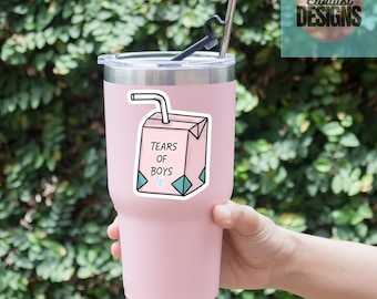 Les larmes des garçons PNG | Téléchargement numérique de Savage Aesthetic | Conception drôle de sublimation féministe | Graphique tendance pour chemises, tasses et gobelets