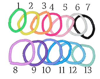 Bracelets de perles empilables - Ensemble de bracelets bohèmes faits main, bracelets extensibles colorés, empilement de bracelets superposés, cadeau pour elle, Kandi,
