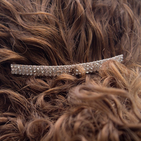 Triple Row Rhinestone Bridal Comb | Rose Gold Hair Comb| Rhinestone Hair Comb | Rhinestone Wedding Hair Comb