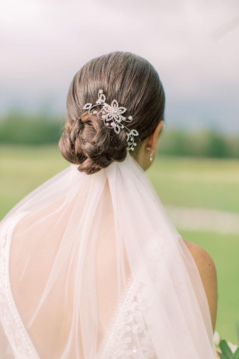 Soft Ivory Cathedral Wedding Soft Veil Bridal Veil Cathedral Elbow Fingertip Waltz Floor Chapel Royal Cathedral afbeelding 2