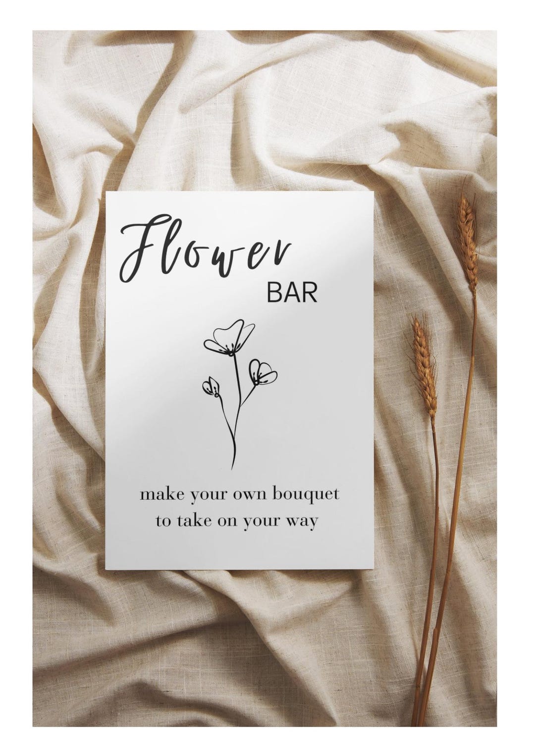 Flower Inn Sign Flower Bar Sign | Bouquet Bar | Bridal Shower Signs | Baby Showers ...