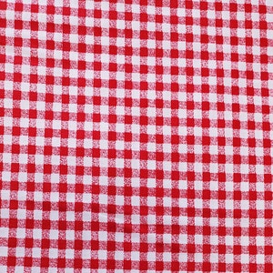 Red and White Gingham Cotton  Fabric from Wilmington Prints.  Quilting/Craft/apparel Fabric.
