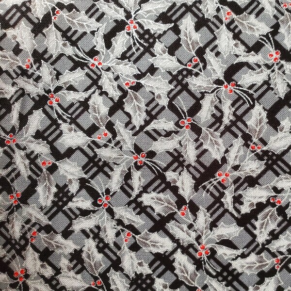 Plaid Onyx Fabric Etsy