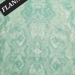Tonal Teal Blender Comfy Cotton Flannel from A. E. Nathan. Quilting/Sewing/Craft/Kids/Nursery Flannel.