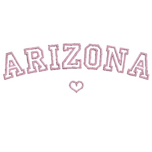 Arizona Outline embroidery machine digital design format pes. exp. jef. dst. hus. vp3. xxx.