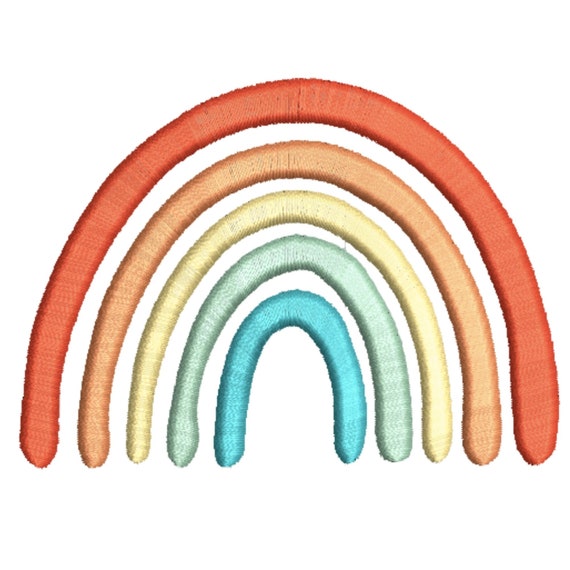 BOHO Rainbow Embroidery Machine Design Format Pes. Exp. Jef. Etsy Singapore