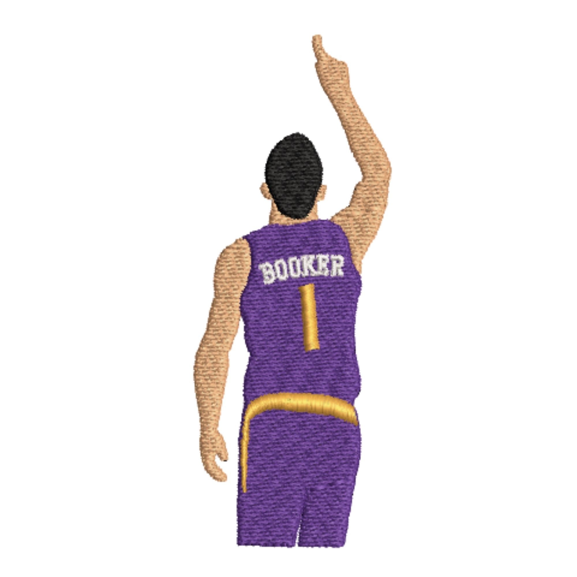 Devin Booker Phoenix Suns Embroidery Machine Design Format Pes