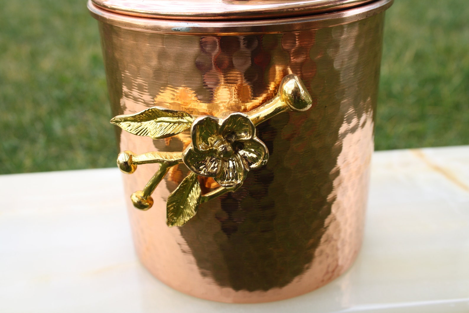 Handmade Copper Spice set Copper Jar Set with Lid Copper Etsy