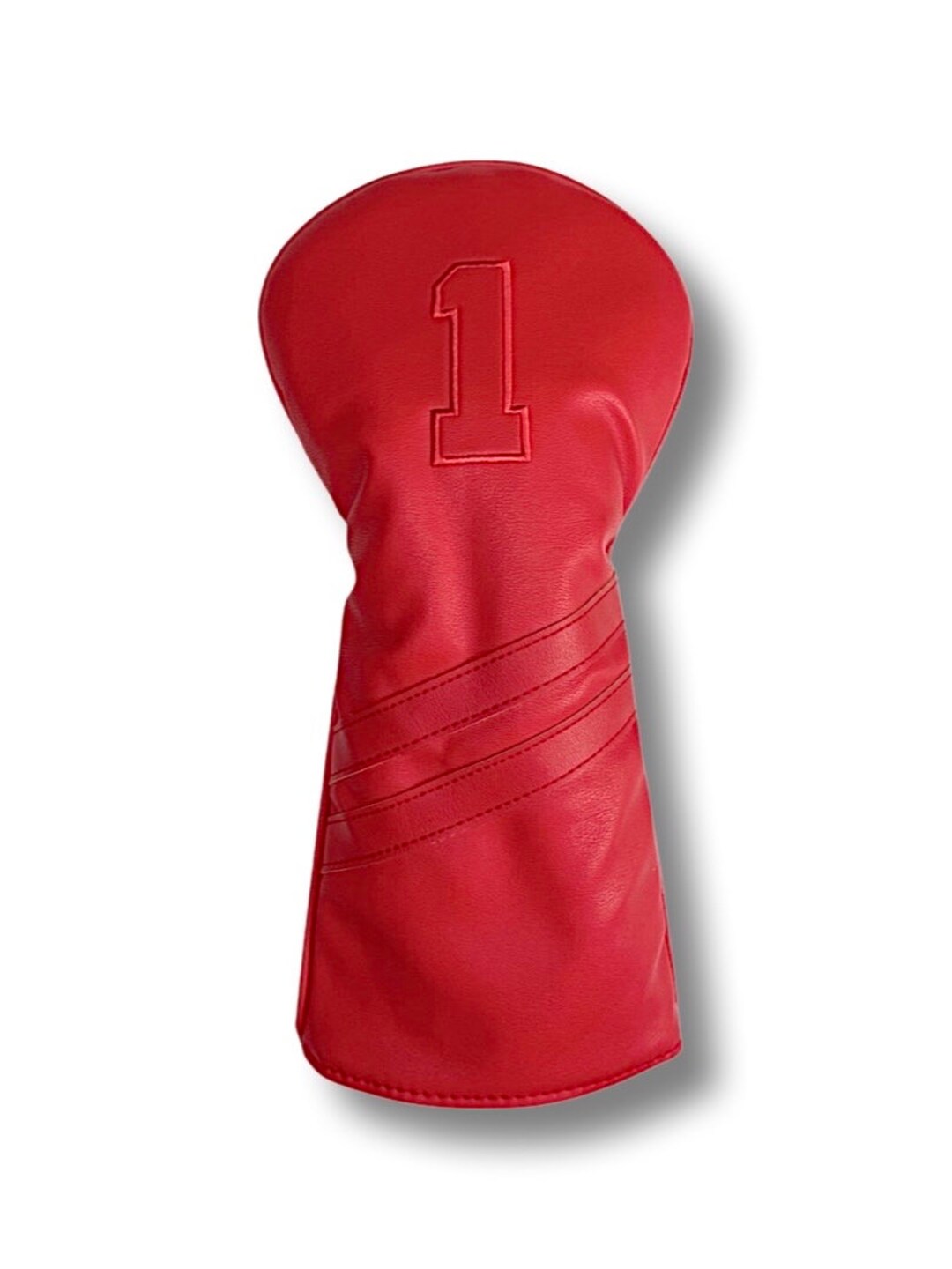 Red Driver Golf Leather Head Cover by Detroit Golf Co. Etsy