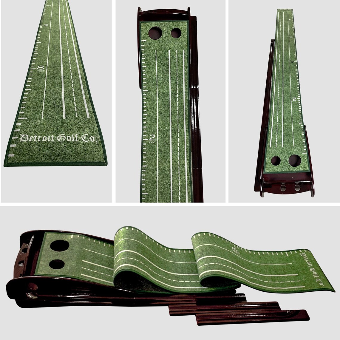 Wood Golf Putting Mat With Auto Ball Return System by Detroit Etsy