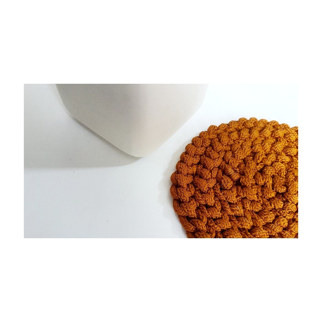 Crochet Pattern Trivet Coaster Placemat Etsy