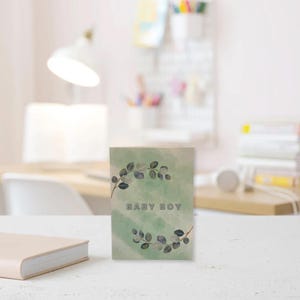 Tarjeta de bebé niño