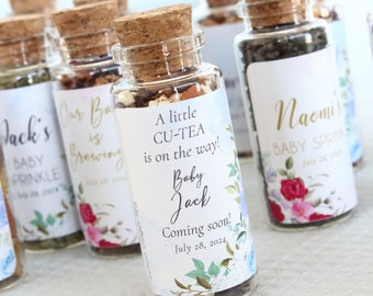 A little CU-TEA is on the way, Tea Favors, Baby Shower, Best Favors, Unique favors, Express Shipping, Celebrate Baby, Favor for Guests