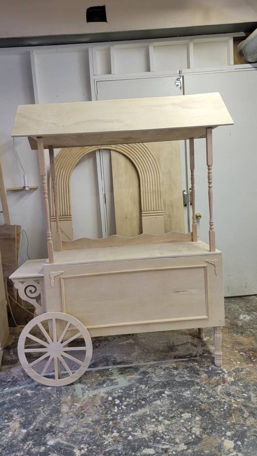 Solid Wood Candy Cart Bar Cart Dessert Tables Cake Tables Etsy