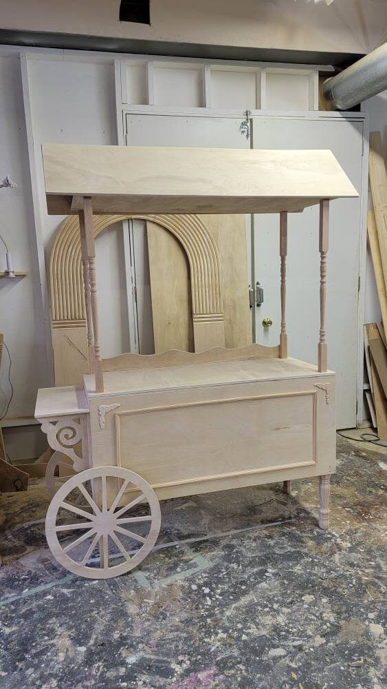 Solid Wood Candy Cart Bar Cart Dessert Tables Cake Tables Etsy