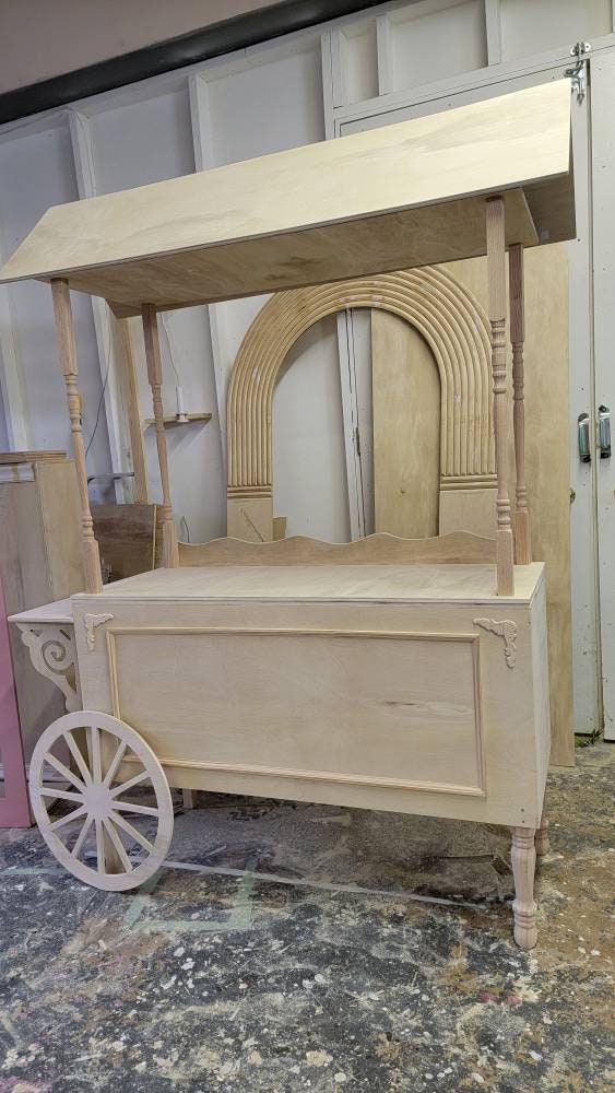Solid Wood Candy Cart Bar Cart Dessert Tables Cake Tables Etsy