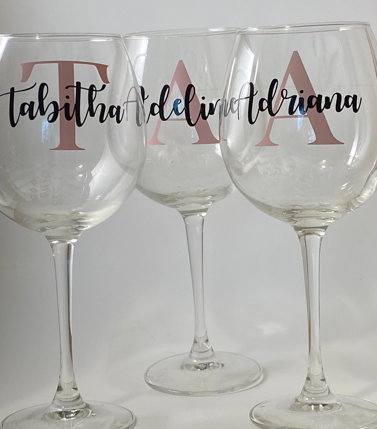 Personalized Glassware Name & Initial Assorted Glassware Etsy