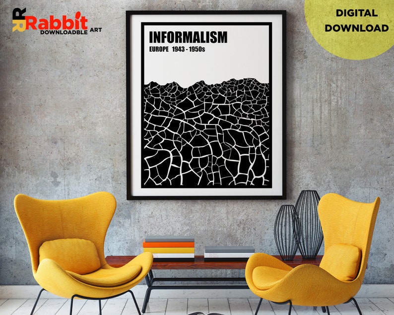 INFORMALISM ART Printable Poster Art Movement Poster Printable Wall Art Digital Download Minimalism style Downloadable Print image 3