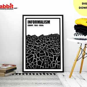 INFORMALISM ART Printable Poster Art Movement Poster Printable Wall Art Digital Download Minimalism style Downloadable Print image 2