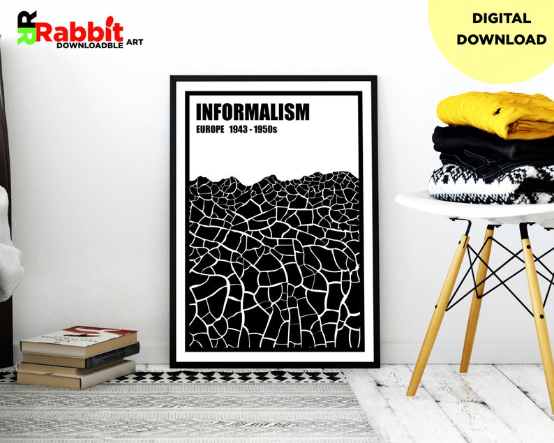 INFORMALISM ART Printable Poster Art Movement Poster Printable Wall Art Digital Download Minimalism style Downloadable Print image 2