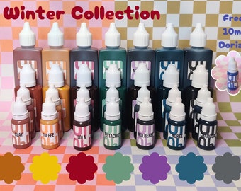 Winter Jesmonite Pigment Set: Eco-Harzfarben für Betonkunst