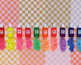 Neon Pigment Set for Jesmonite, Eco-Resin, Concrete - Blacklight Reactive