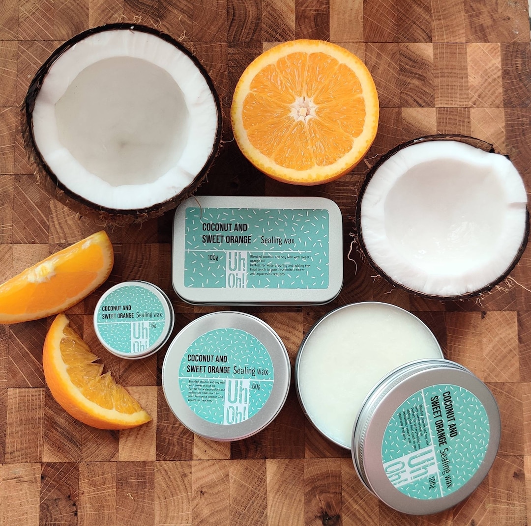 Jesmonite, Polish, Sealing, Wax, Coconut, Soy, Orange, Water Repellent, Coating, Aquaresin