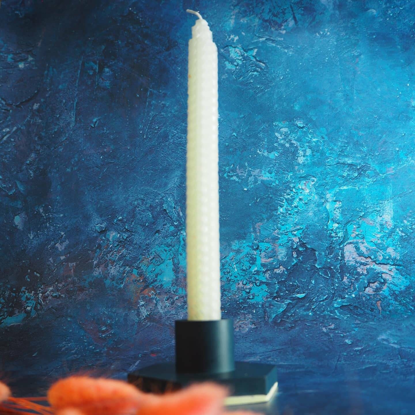 Midnight Blue candle holder candle dish teal ecoresin Etsy