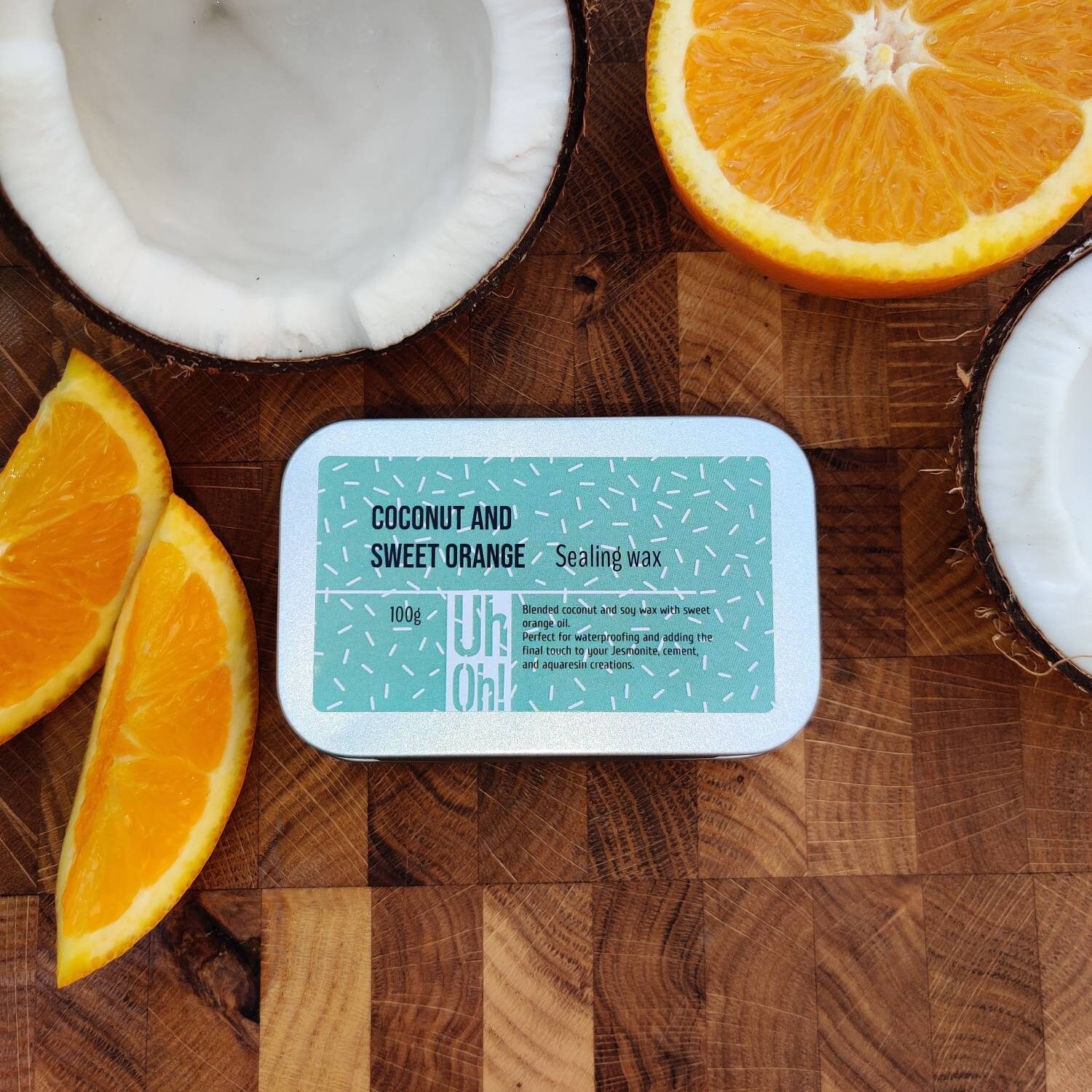 Jesmonite Polish Sealing Wax Coconut Soy Orange Water Etsy