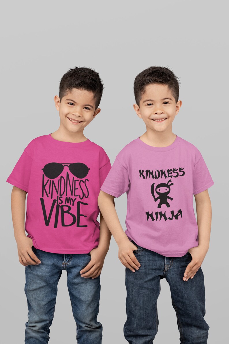 Download Kindness Ninja Pink Shirt Design SVG Cut File PNG Print ...