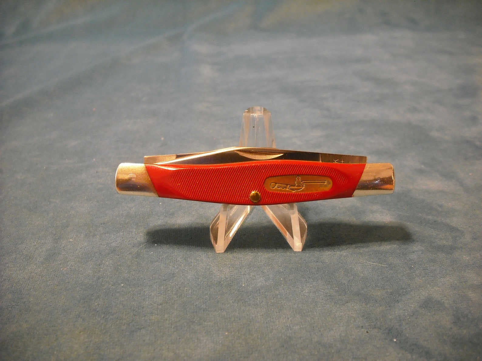 Buck 303 Pocket Knife Red Sawcut Handles Nice Etsy España