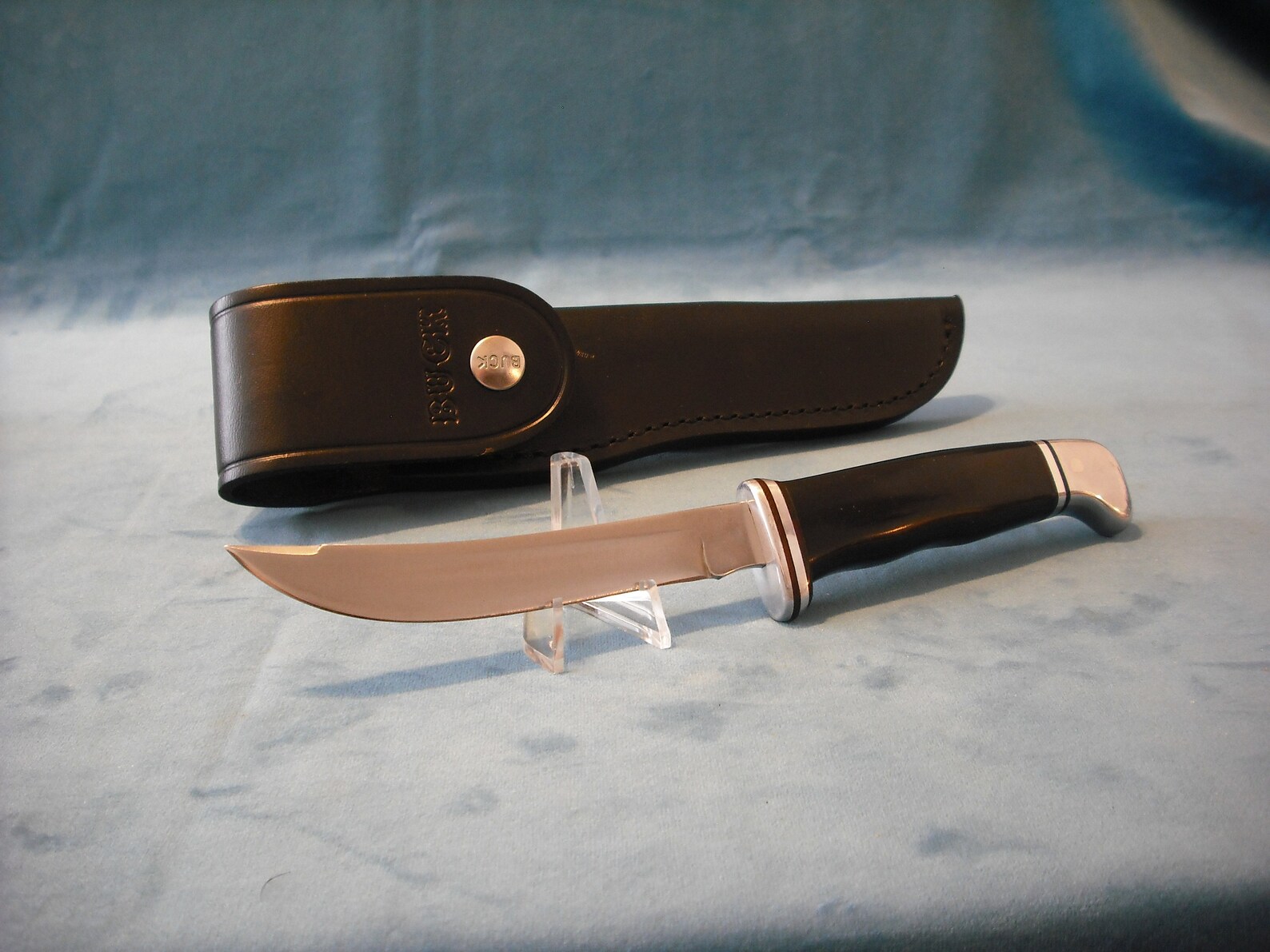 Vintage Buck 118 Fixed Blade Knife with Black Leather Sheath Etsy