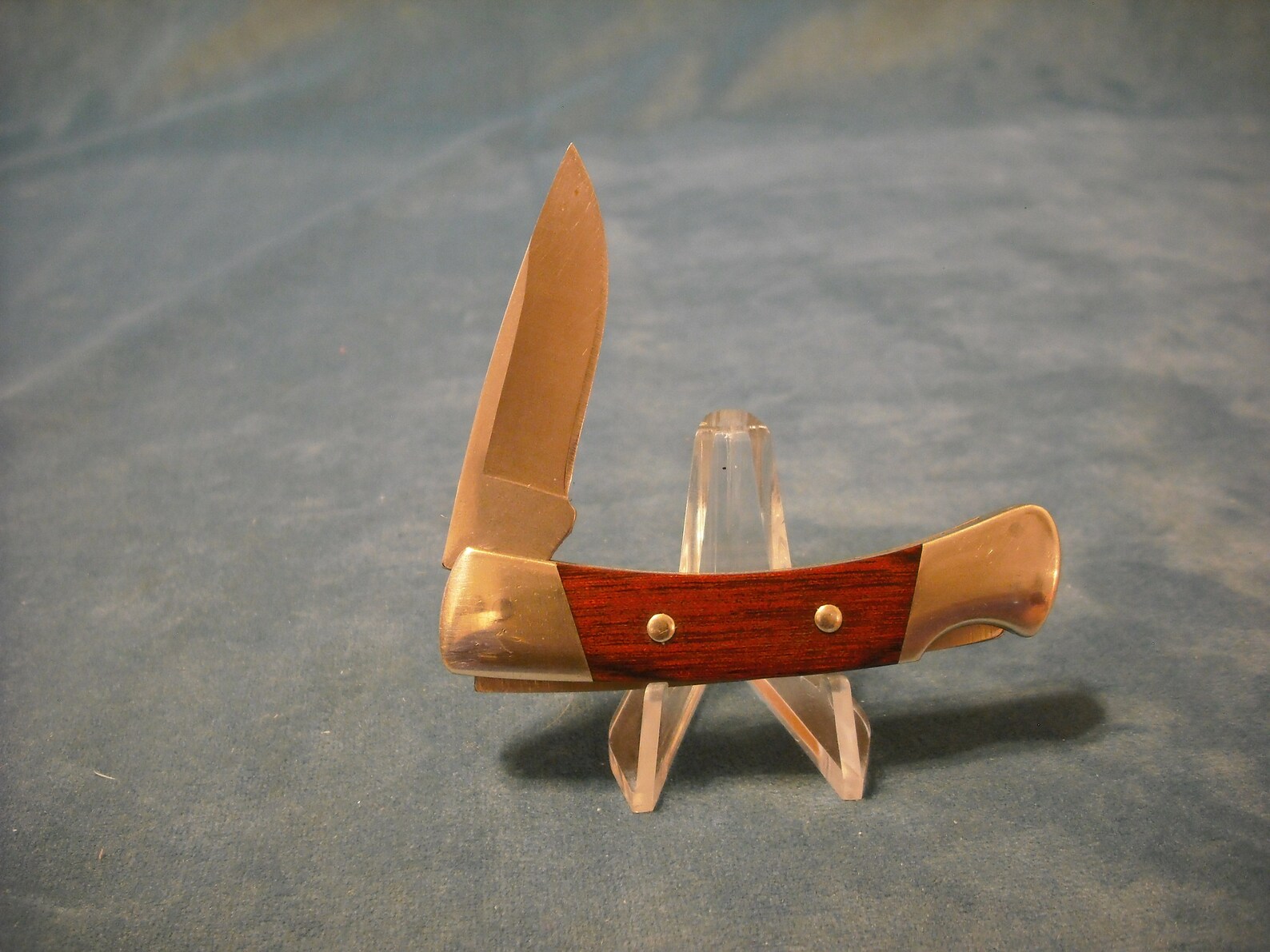 Buck 505 Knight Lock Blade Pocket Knife Rosewood Handles Etsy