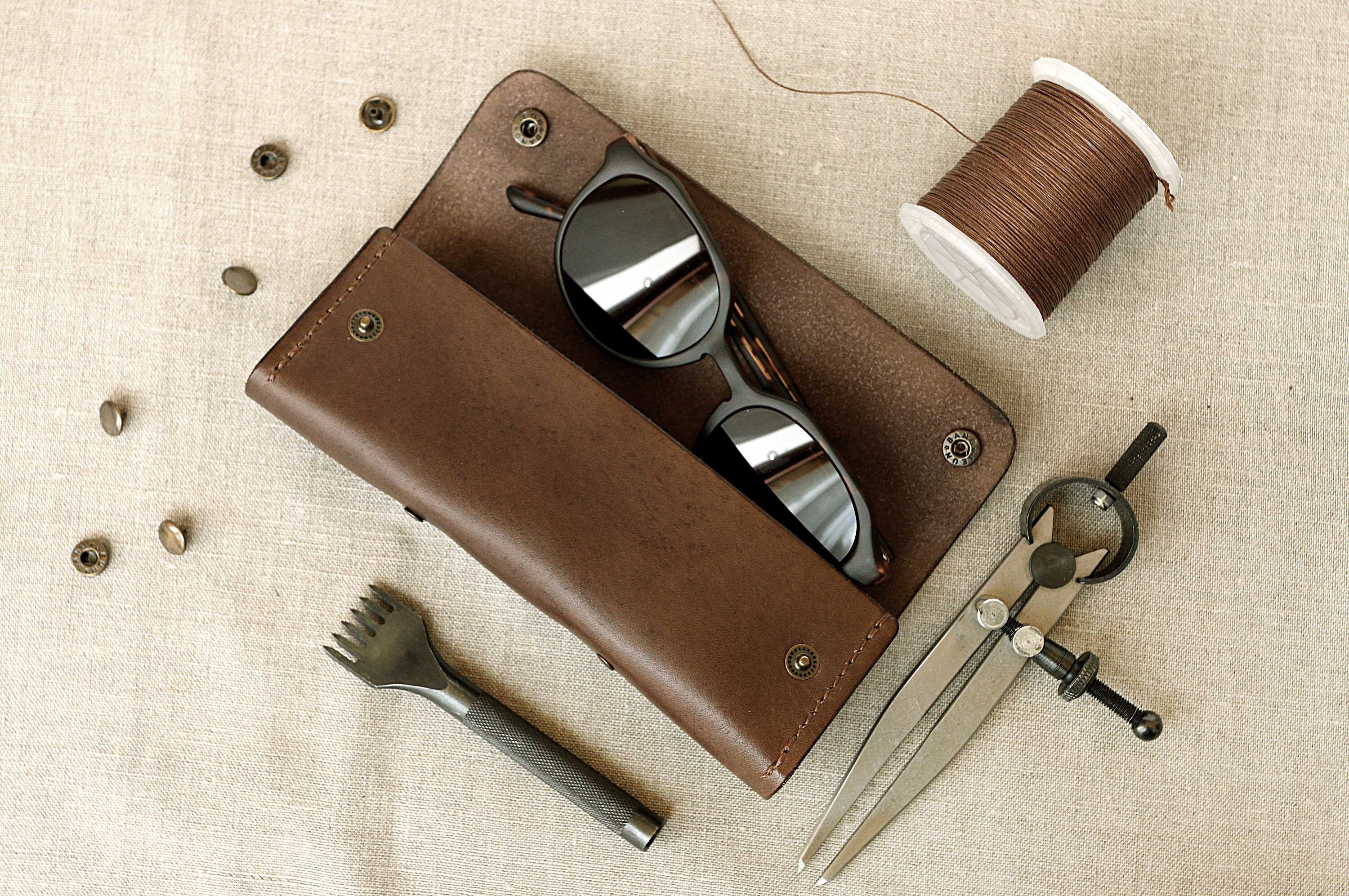 Handmade Leather Sunglasses Case Leather Sunglass Case Etsy