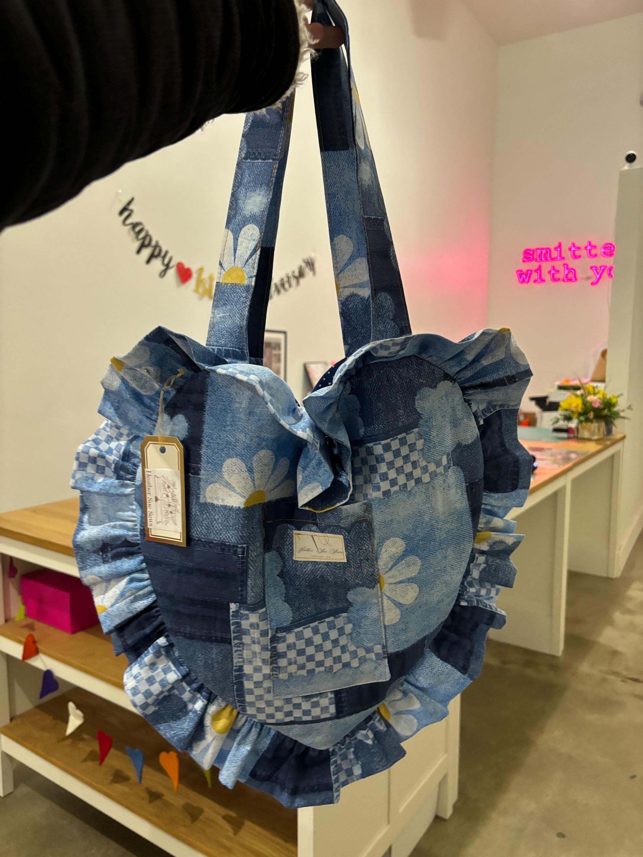Heart Shaped Tote - Etsy Heart Shaped Tote - Etsy