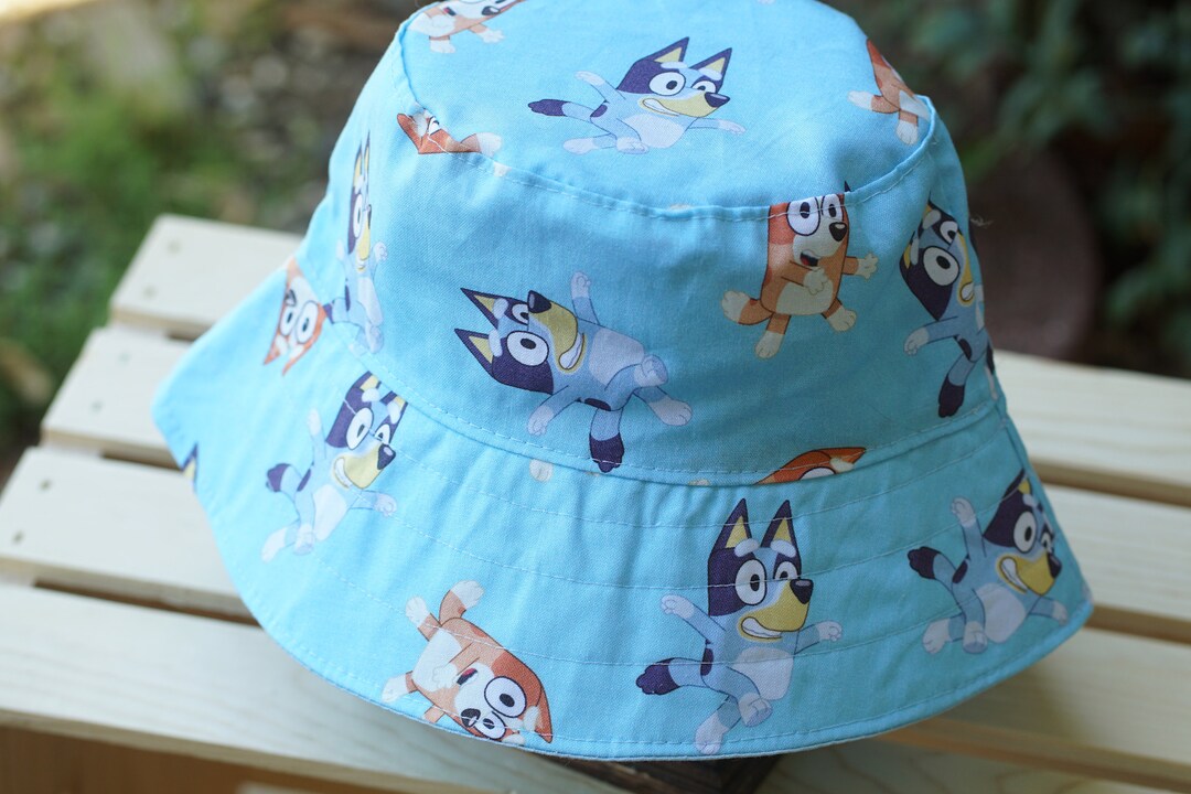 Bluey Bucket Hat Bluey Hat Kids Bluey Bucket Hat Handmade Etsy