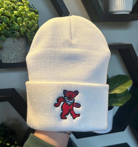 Embroidered Buffalo Bills Bear Pom Beanie |Buffalo Bills|Winter Hat