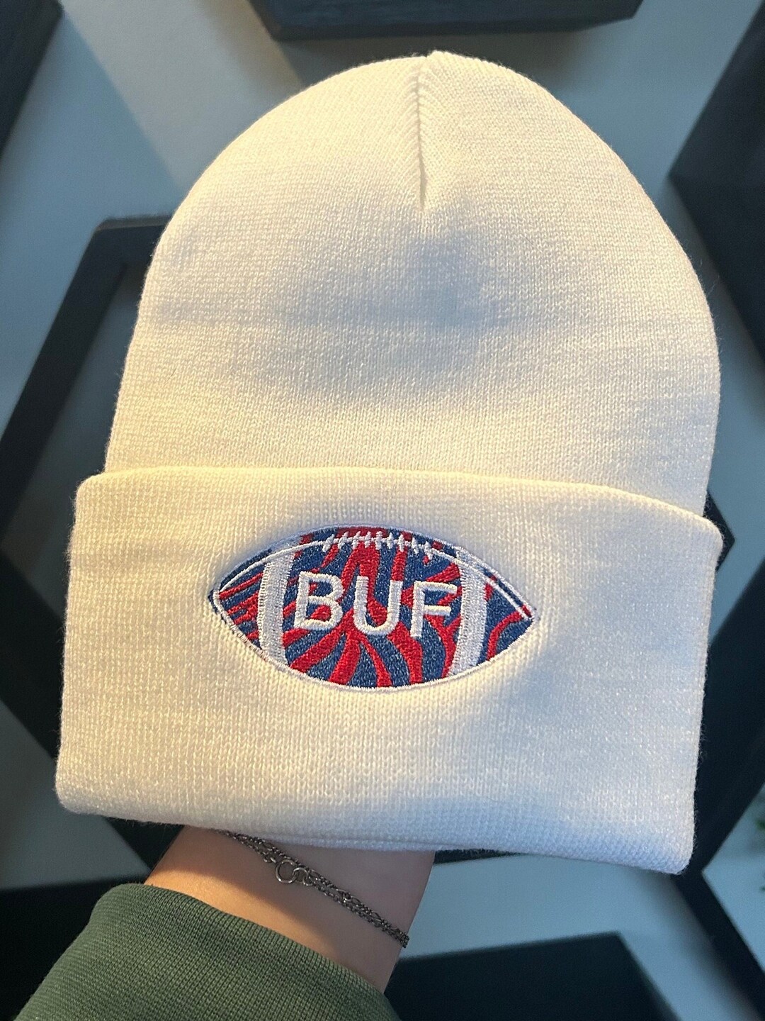Buffalo Bills Zubaz Football Beaniebuffalo Billswinter Hat Etsy