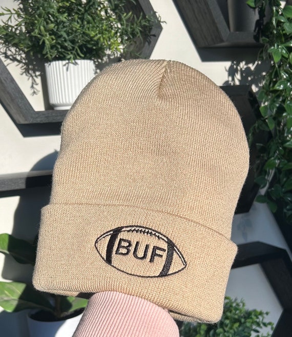 Embroidered Buffalo Bills Football Beanie Winter Hat