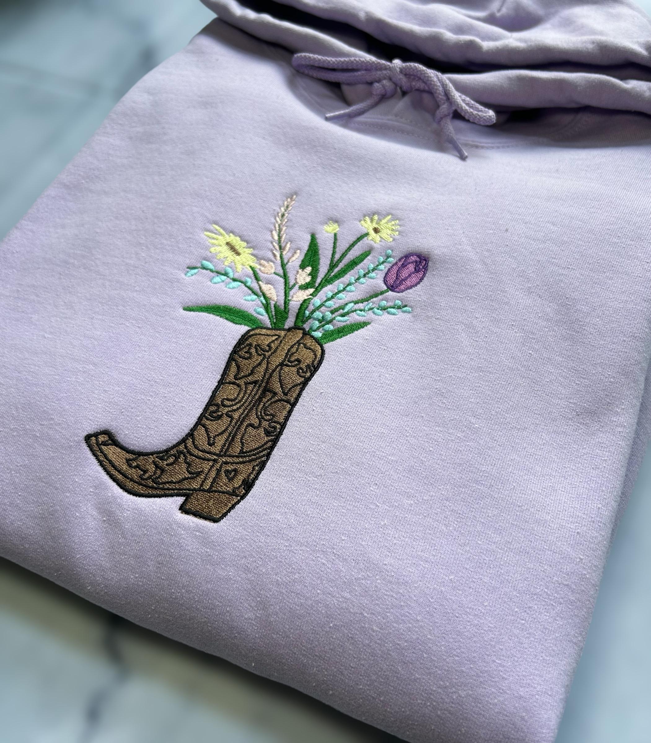 Cowgirl Embroidered Corduroy Shirt main image 1